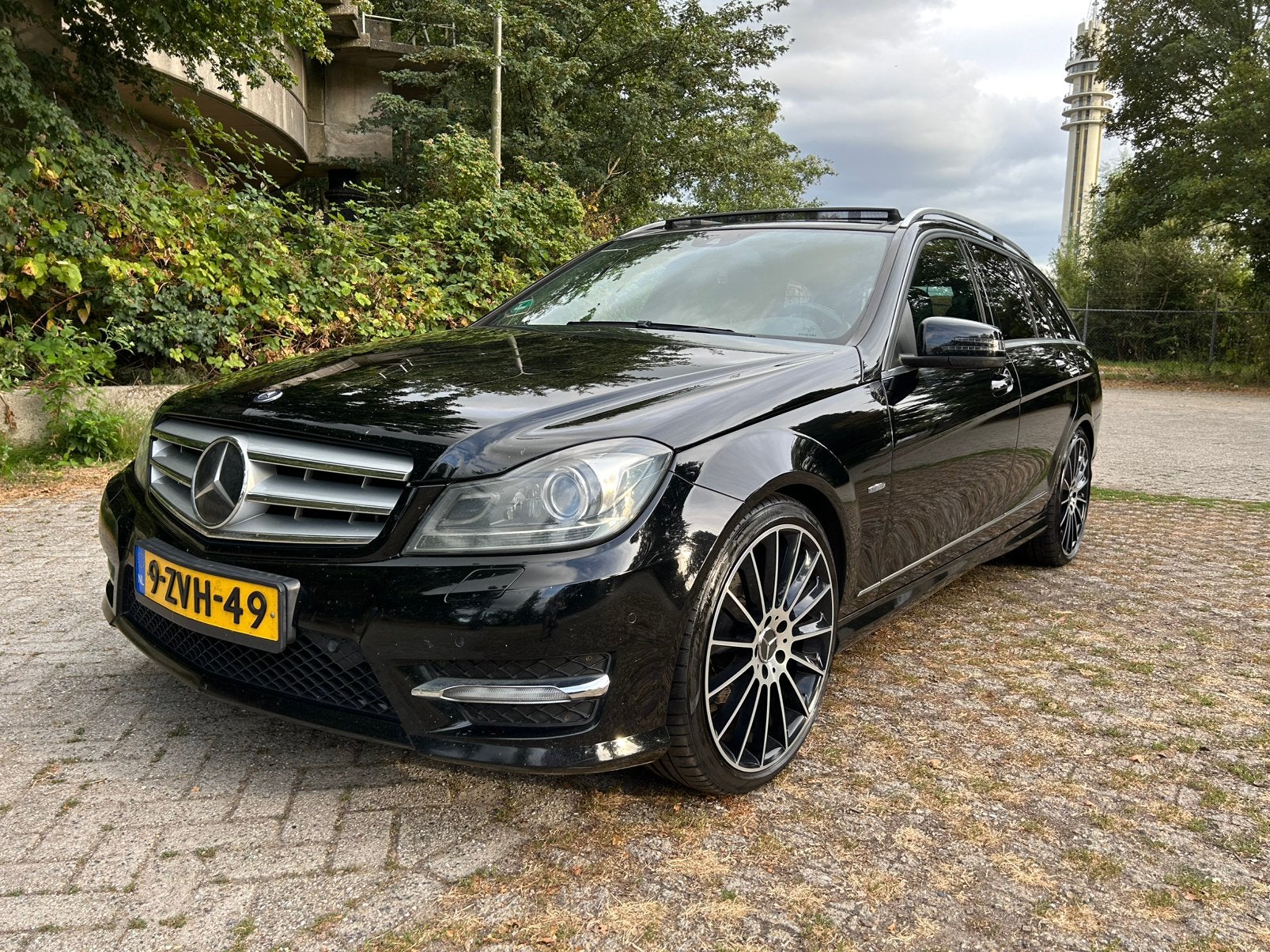 Mercedes-Benz C-Klasse C250cdi BE Estate Aut7 2012 Zwart, Automaat, Euro 5, Achterwielaandrijving, 1800 kg