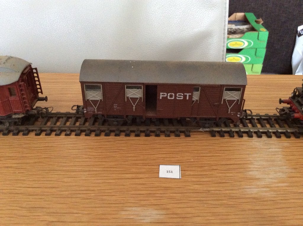 Roco post-/goederenwagen - vintage modelspoor, Gebruikt, Gelijkstroom, Wagon, Ophalen of Verzenden