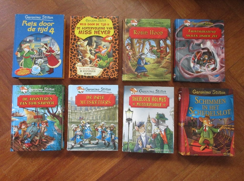 8 x Geronimo Stilton, Boeken, Ophalen of Verzenden, Gelezen, Fictie algemeen