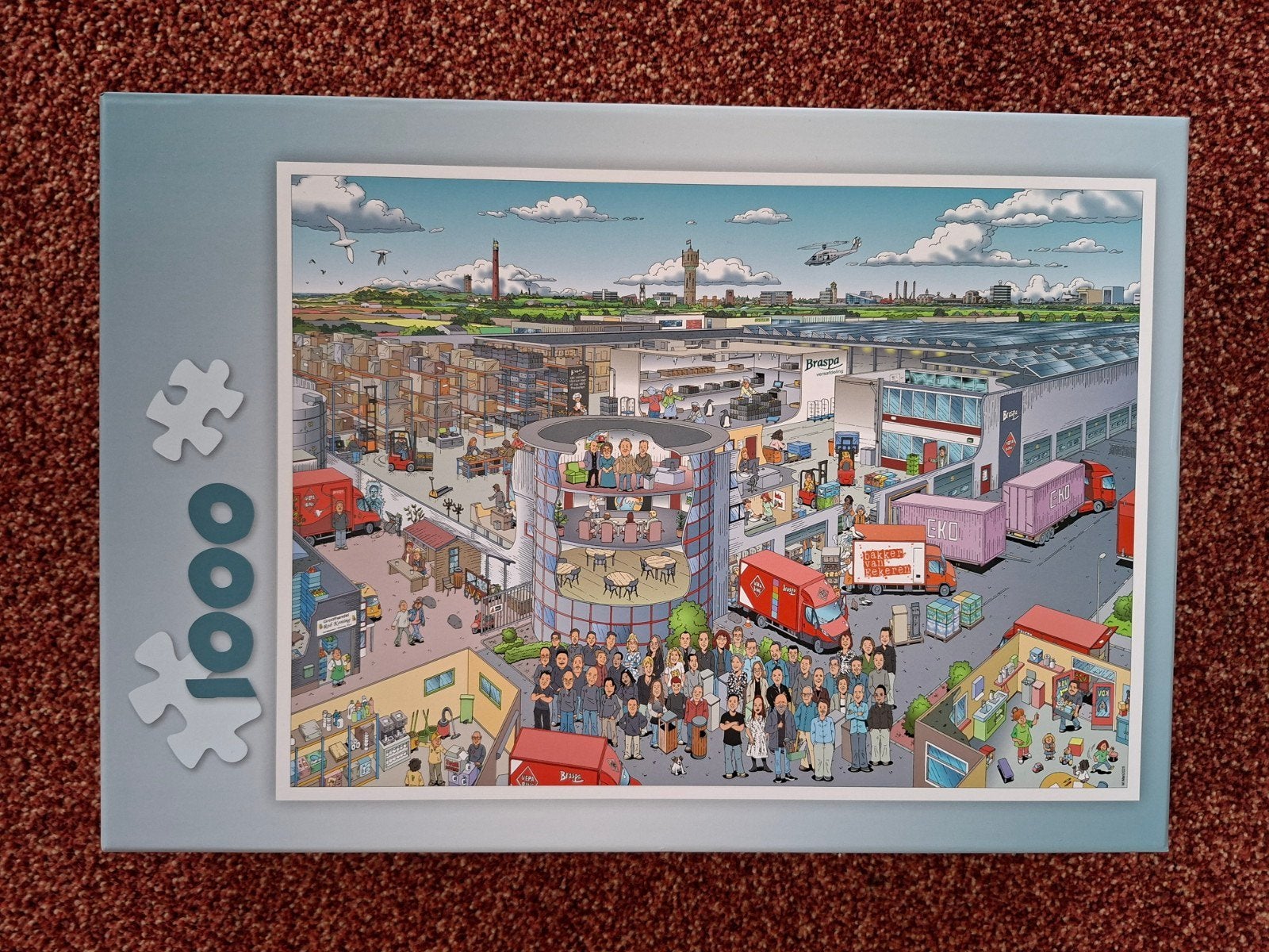 Legpuzzel 1000 stukjes - Bins groothandel compleet, Ophalen of Verzenden, 500 t/m 1500 stukjes, Zo goed als nieuw
