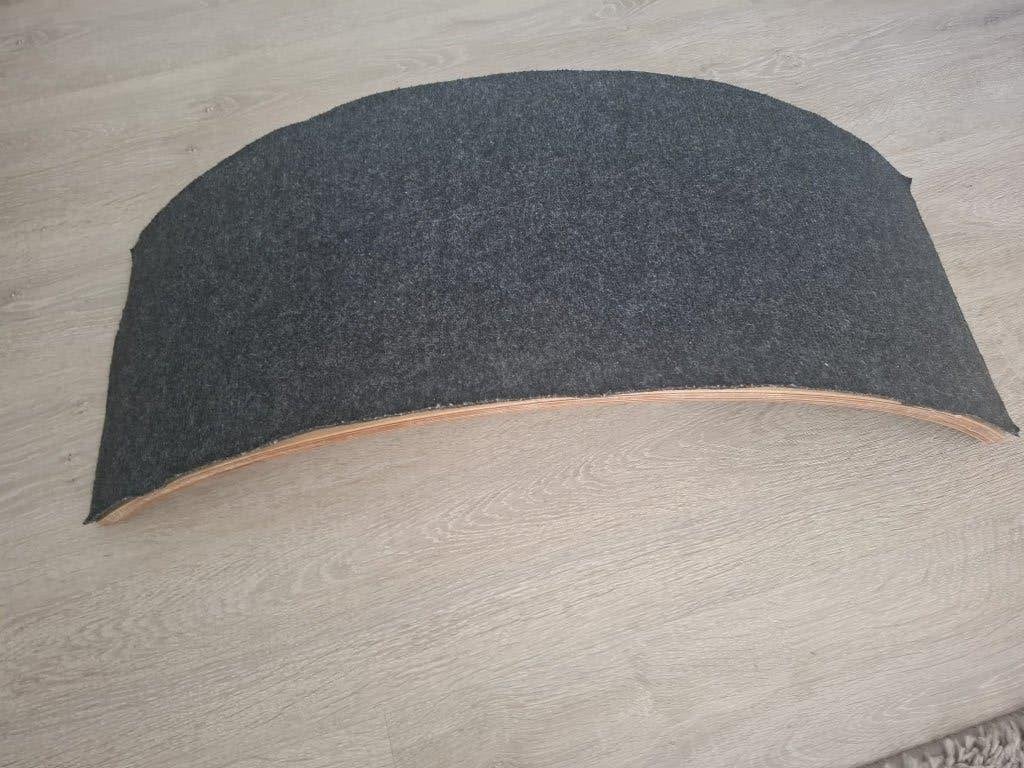 Houten Balance Board / Wobbel Board met vilt, Ophalen, Gebruikt