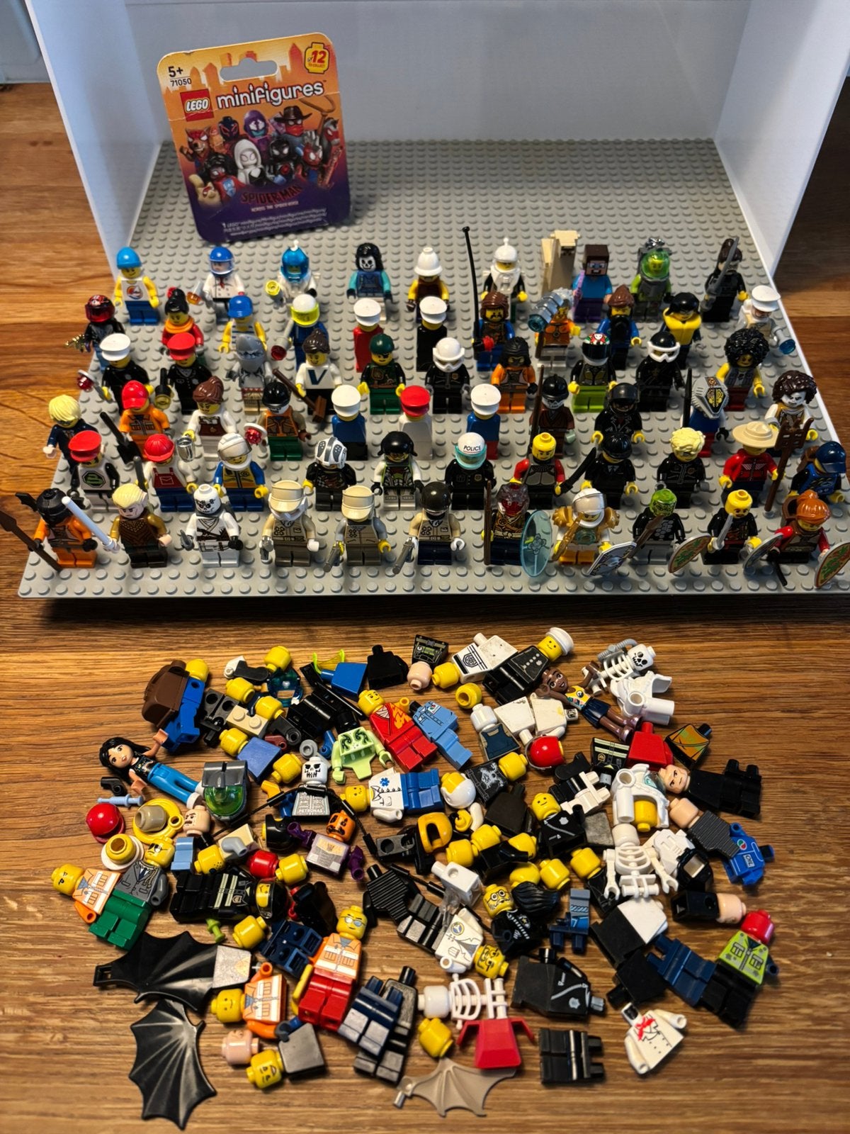 Lego minifig 64x & extra: Spiderman, Minecraft etc., Kinderen en Baby's, Gebruikt, Inclusief extra onderdelen, Lego, Ophalen of Verzenden