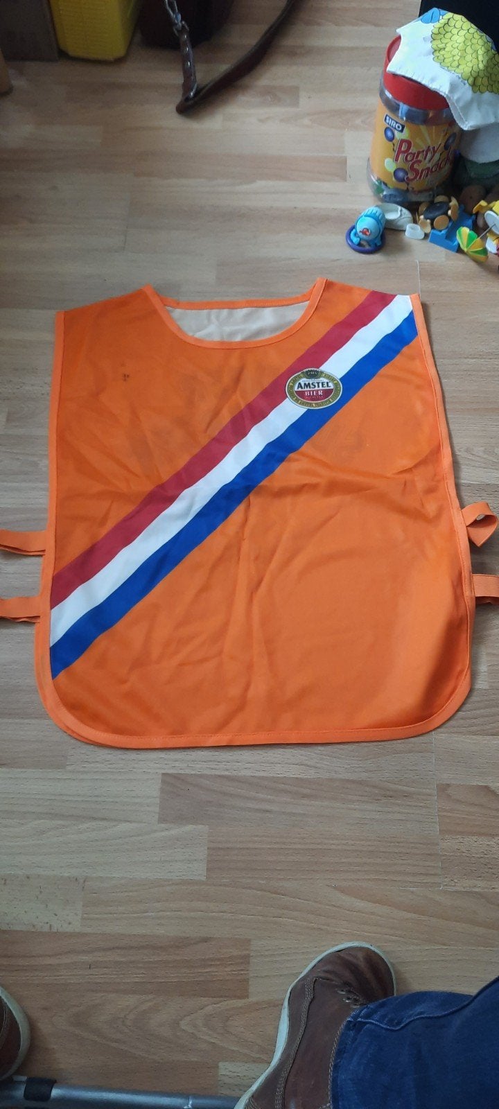 Oranje Super Supporter Hesje - Amstel Bier, Amstel, Ophalen of Verzenden, Gedragen