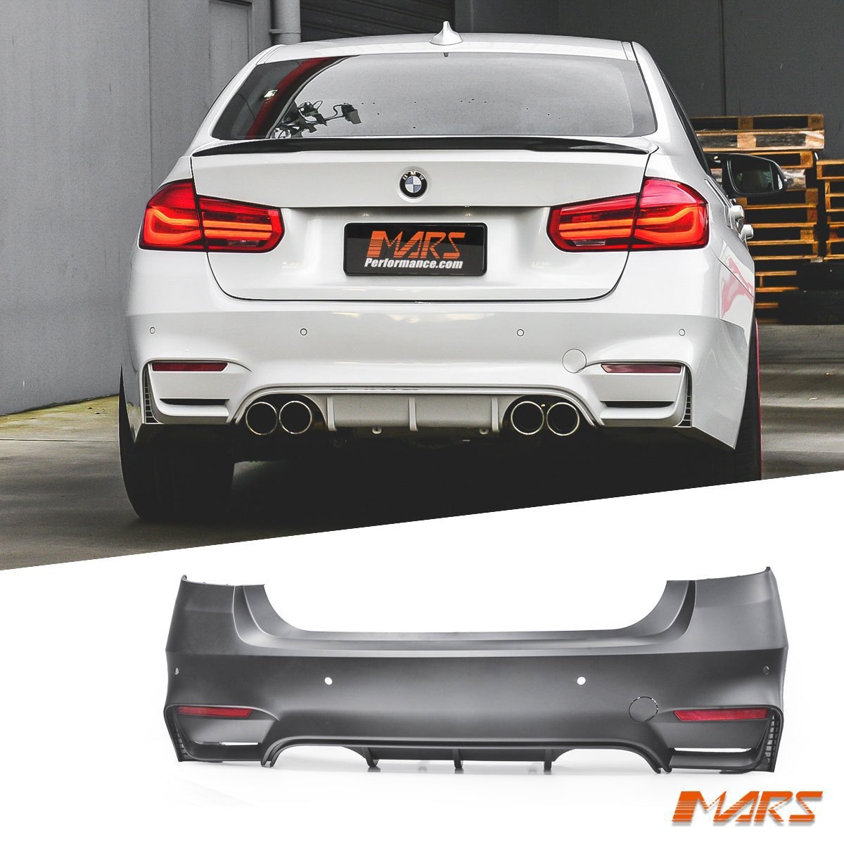 BMW F30 M3-look  Achterbumper en zijskirts in, Auto-onderdelen, Ophalen of Verzenden, Nieuw, BMW