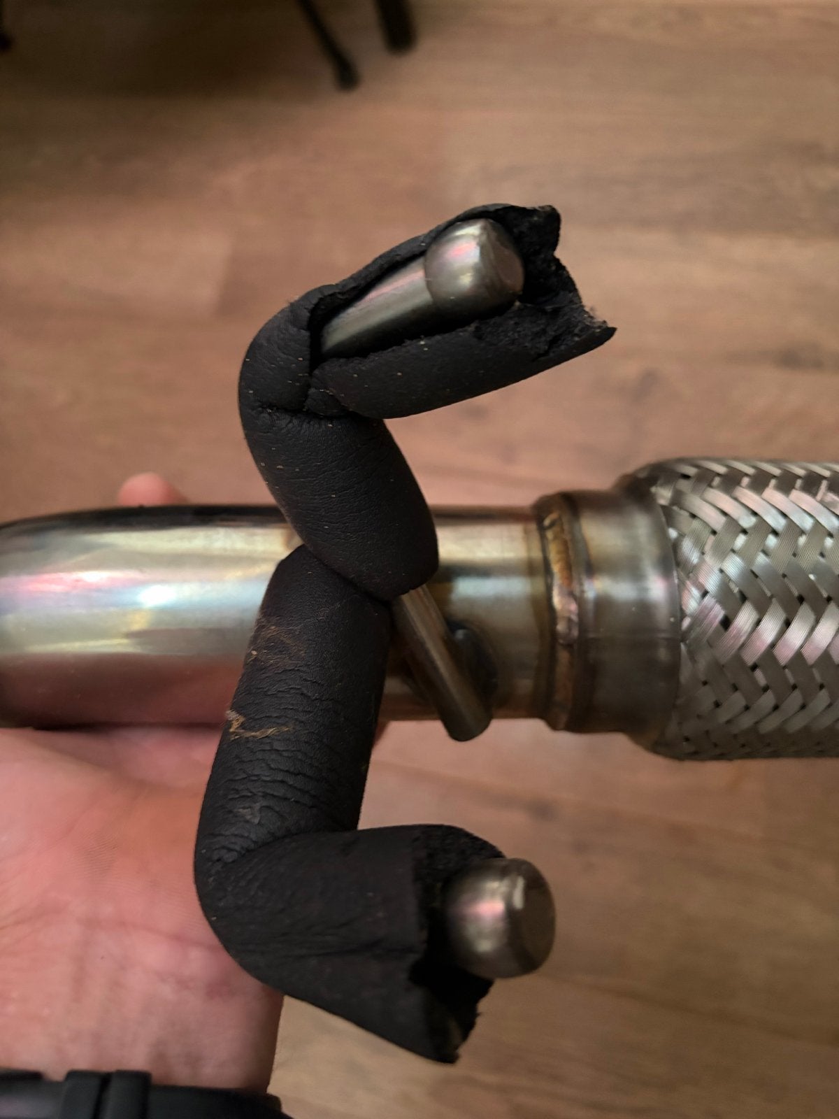 Downpipe Audi A3 BKD - RVS Uitlaatpijp, Auto-onderdelen, Uitlaatsystemen, Ophalen, Gebruikt, Audi