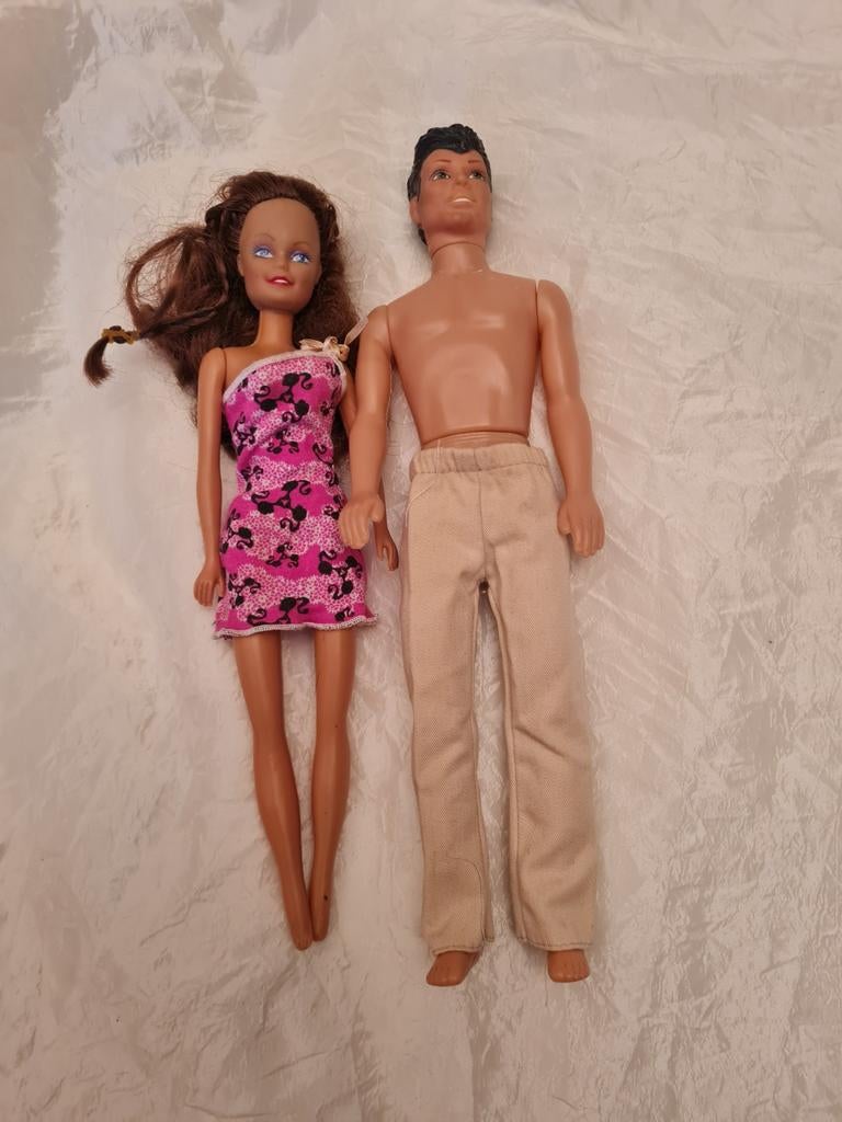 Vintage Barbie en Ken kloon poppen in goede staat, Ophalen of Verzenden, Gebruikt, Barbie