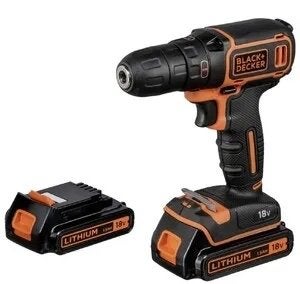 Black+Decker 18V Accuboormachine met Lithium Accu, Variabele snelheid, Ophalen of Verzenden, Minder dan 400 watt, Zo goed als nieuw