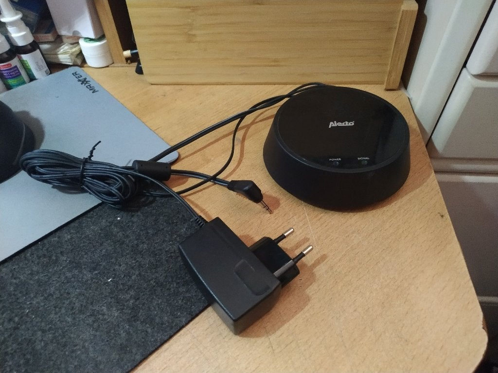 Alecto dss-80 transmitter voor draadloze speakerset, Ophalen of Verzenden, Gebruikt, Minder dan 60 watt, Overige merken