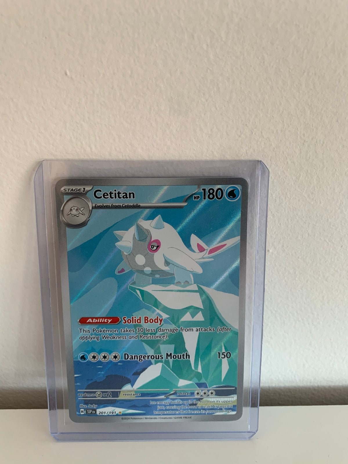 Cetitan Pokémon Kaart - Zeldzaam en Nieuwstaat, Ophalen of Verzenden, Nieuw, Losse kaart
