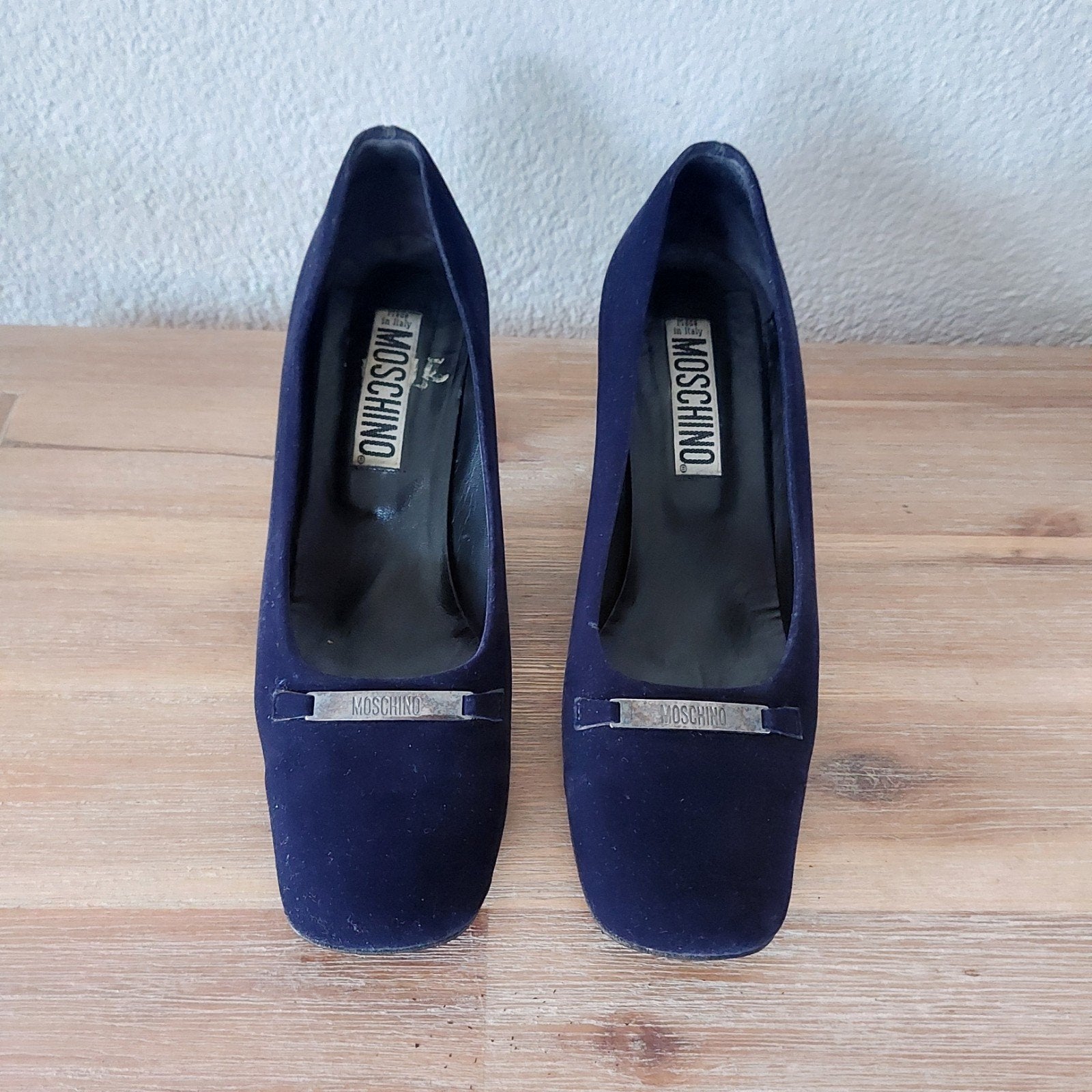 Blauwe Moschino schoenen/pumps maat 37, Pumps, Blauw, Zo goed als nieuw, Moschino