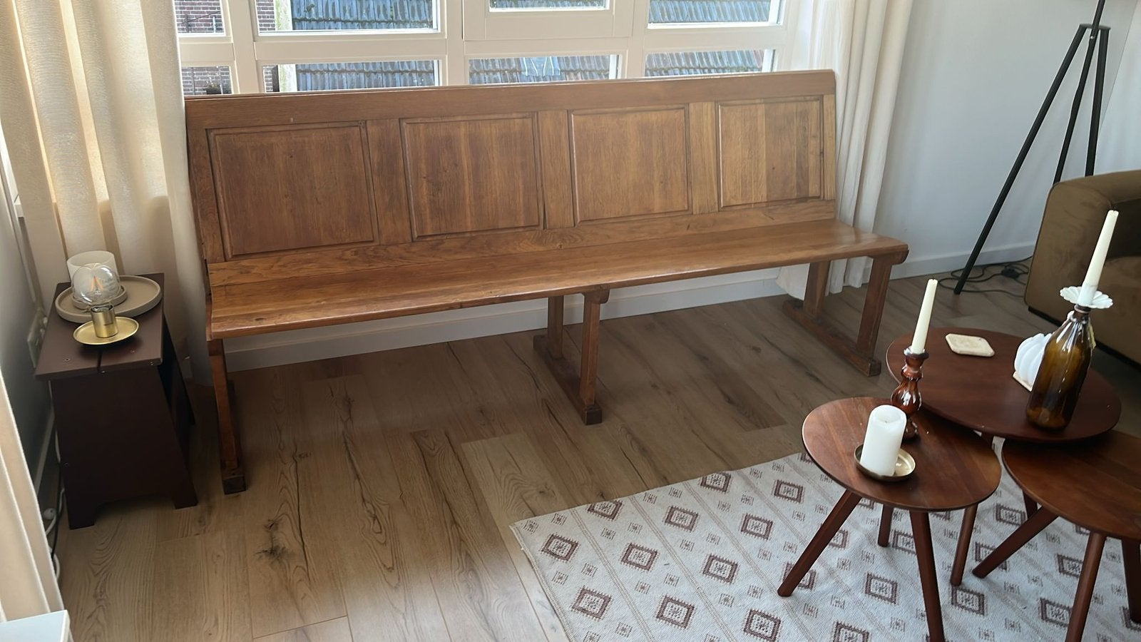 Houten bank perfect voor bijvoorbeeld bij de eettafel, Ophalen