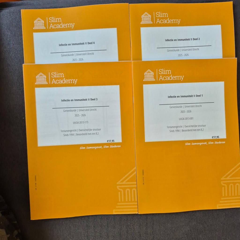 (10)Slim Academy Samenvattingen Infectie en Immuniteit II, Boeken, Studieboeken en Cursussen, Verzenden, Nieuw, WO, Slim Academy