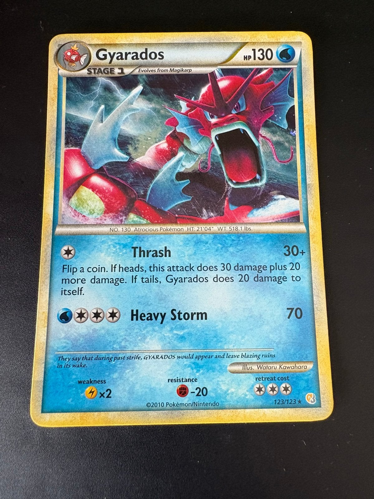 Pokémon Kaart: Gyarados (123/123) - HeartGold & SoulSilver, Hobby en Vrije tijd, Verzamelkaartspellen | Pokémon, Ophalen of Verzenden