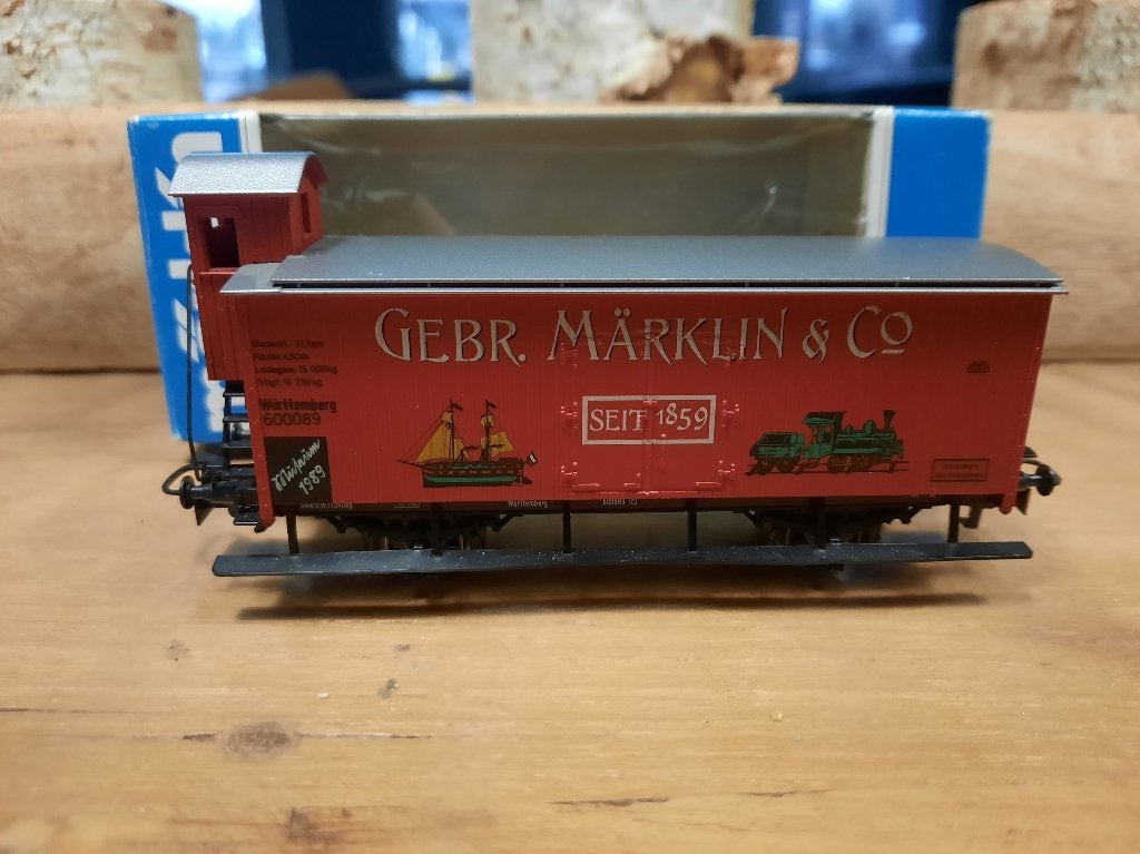 [ W2842 ] Marklin H0 - Museumwagen 1989, Wisselstroom, Wagon, Ophalen of Verzenden, Zo goed als nieuw