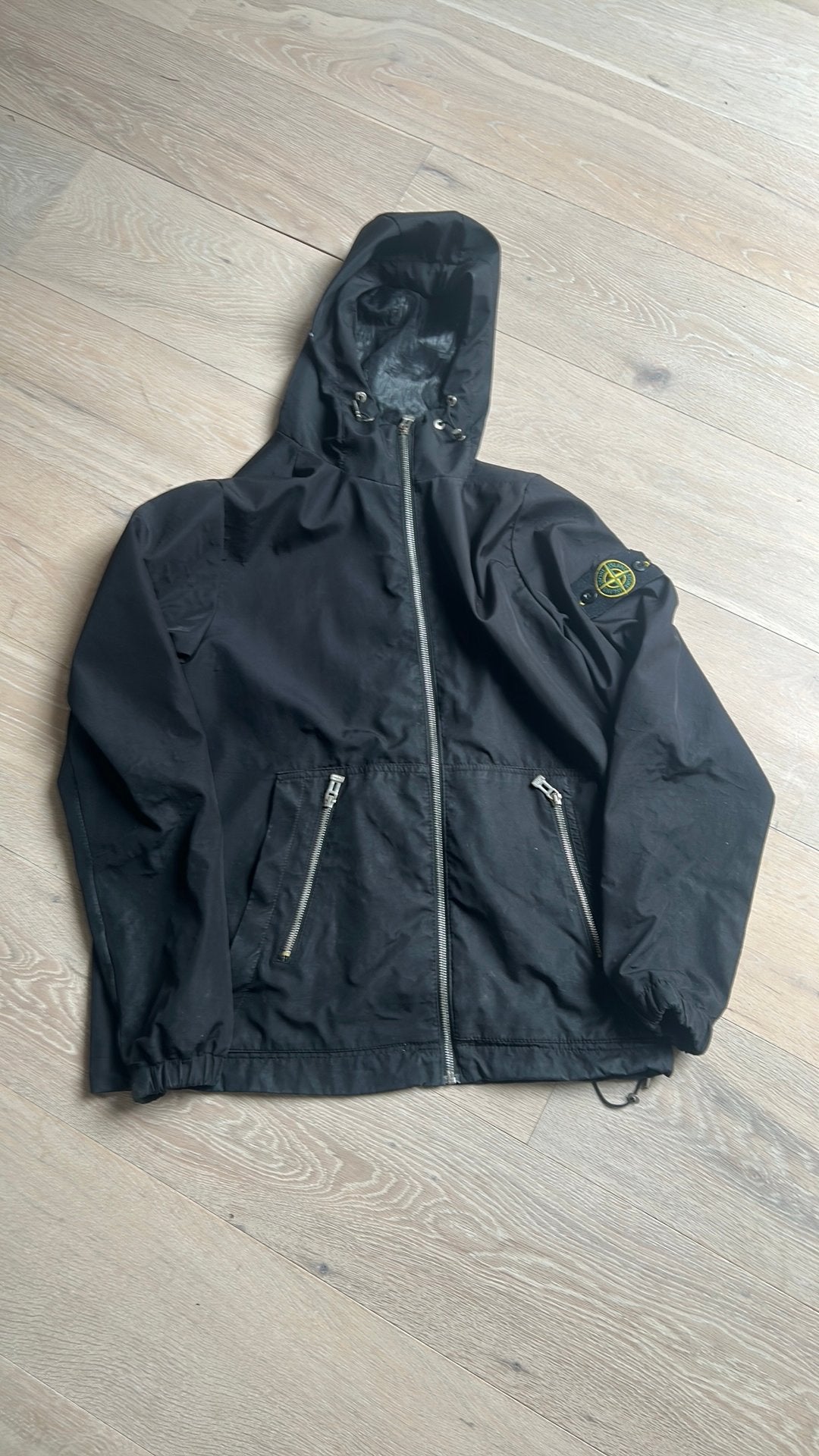 Stone island windbreaker - maat M, Ophalen of Verzenden, Zo goed als nieuw, Maat 48/50 (M), Zwart