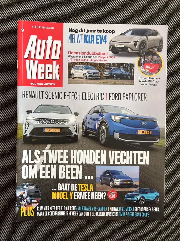 AutoWeek Magazine 26 feb - 5 mrt 2025 - Nieuwe Kia EV4, Ophalen of Verzenden, Nieuw