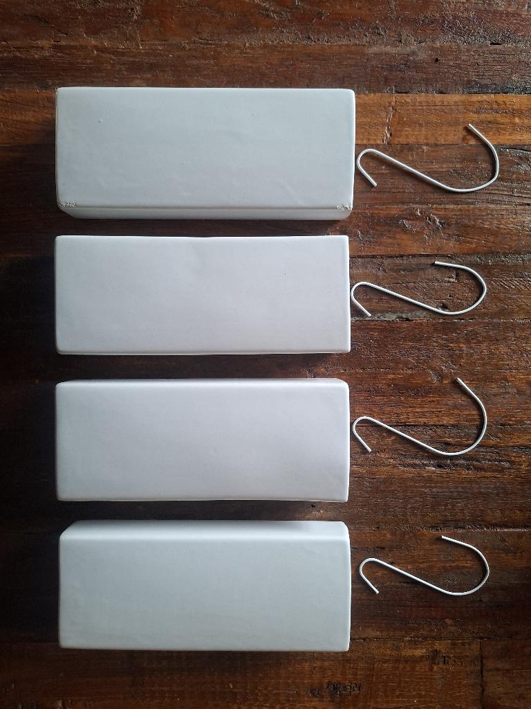 4x Witte verwarming waterverdamper, Minder dan 30 cm, Radiator, Minder dan 60 cm, Ophalen of Verzenden
