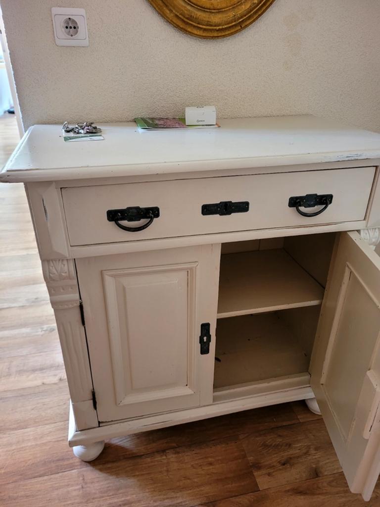 Kast Dressoir wit riviera maison, Ophalen, Met deur(en), 50 tot 100 cm, Zo goed als nieuw