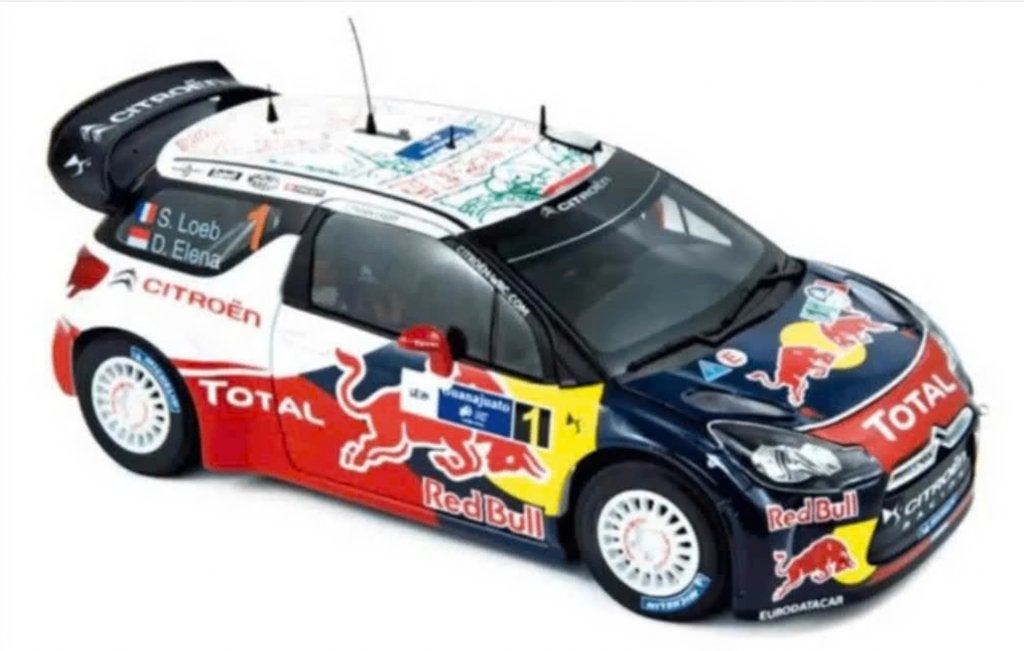 CITROEN DS3 WRC RALLYE MEXICO 2011 1/18 NOREV ref. 181555