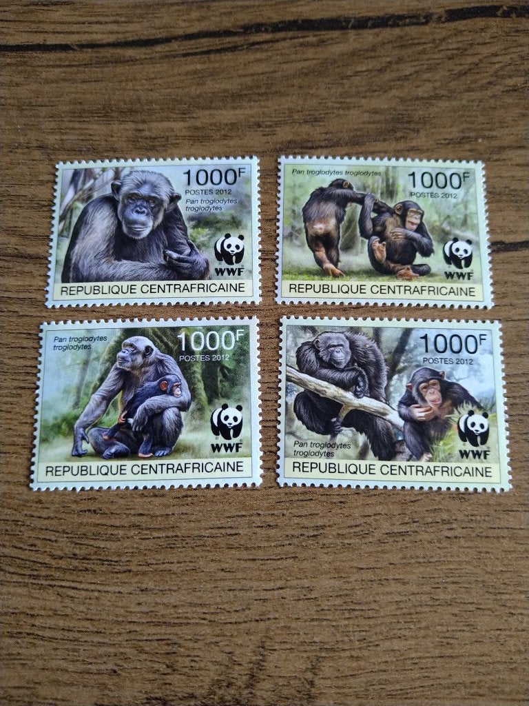 centraal afrikaanse republiek, Verzenden, Postfris, Dier of Natuur