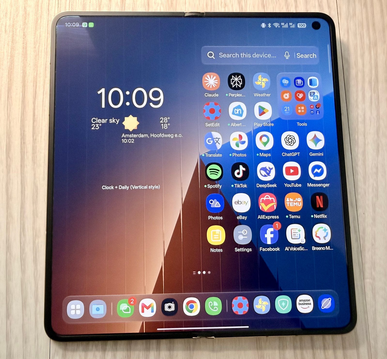 Oppo Find N6 en AI cover-pen, ZGAN., 256 GB, Ophalen of Verzenden, Zo goed als nieuw, Zwart