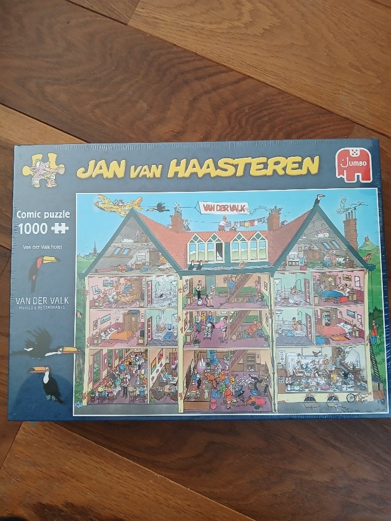 Jan van Haasteren  - Van der Valk. 1000 stk, Hobby en Vrije tijd, Denksport en Puzzels, Ophalen of Verzenden, 500 t/m 1500 stukjes