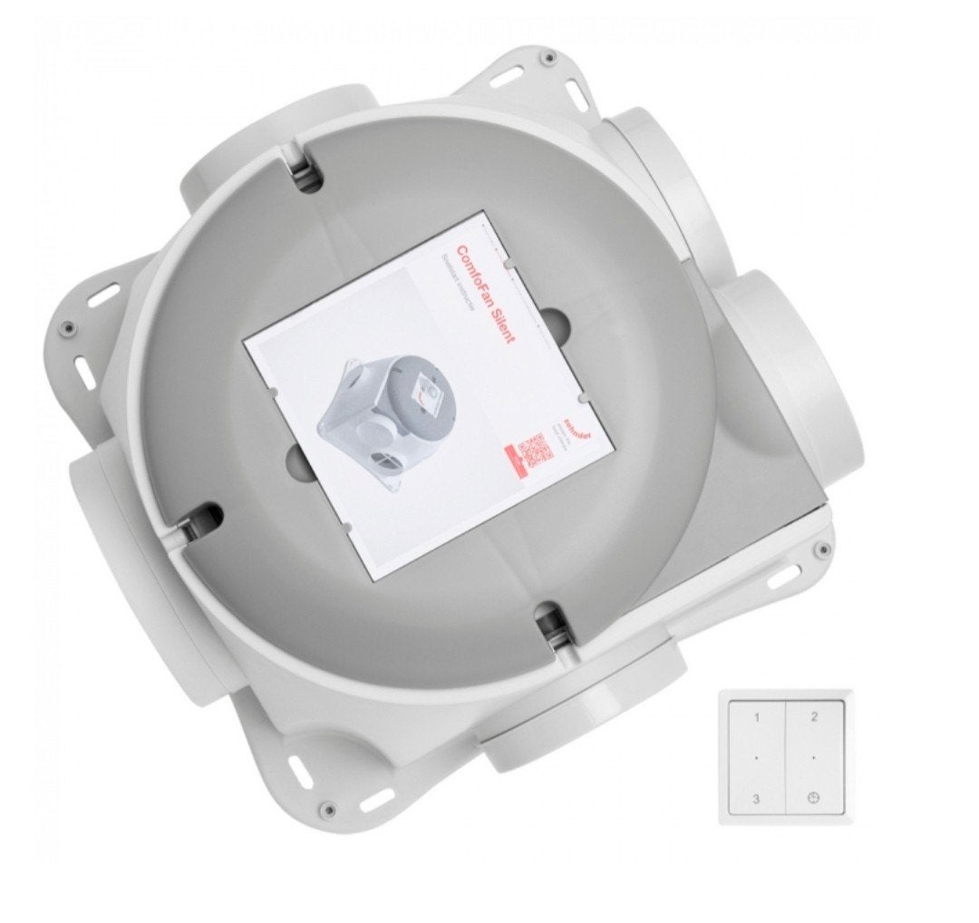 Zehnder ComfoFan Silent Limited Edition met Perilex en RF, Doe-het-zelf en Verbouw, Verzenden, Nieuw, Ventilator