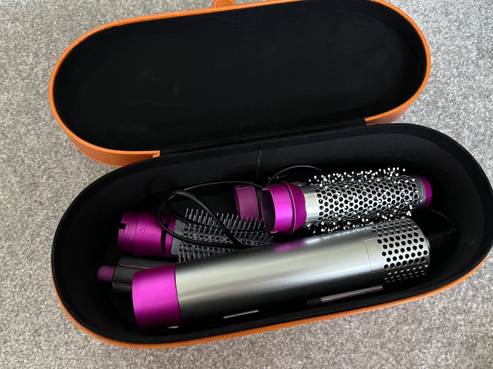 5-in-1 Hot Air Styler met opzetstukken in opbergcase, Ophalen, Zo goed als nieuw, Föhn of Haardroger