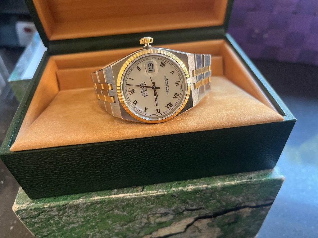 Rolex datejust quarts 17013 goud staal in zeer goede staat!, Staal, Rolex, Polshorloge, Ophalen of Verzenden
