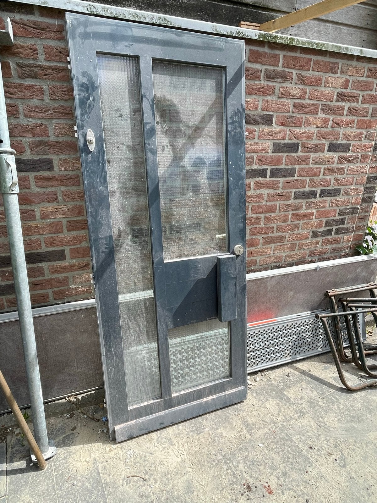 Voordeur met dubbelglas, Ophalen, Gebruikt, 80 tot 100 cm, Buitendeur