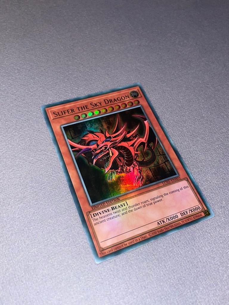Yu-Gi-Oh! Slifer the Sky Dragon lc01-en002 Limited edition, Hobby en Vrije tijd, Verzamelkaartspellen | Yu-gi-Oh!, Nieuw, Losse kaart