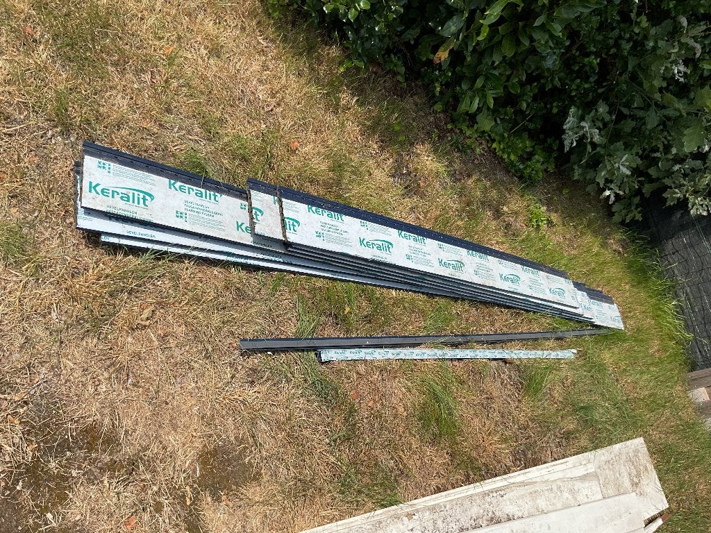 Keralit Sponningdeel 143 - Staalblauw RAL 5011 (2814), Doe-het-zelf en Verbouw, Platen en Panelen, Ophalen, Zo goed als nieuw