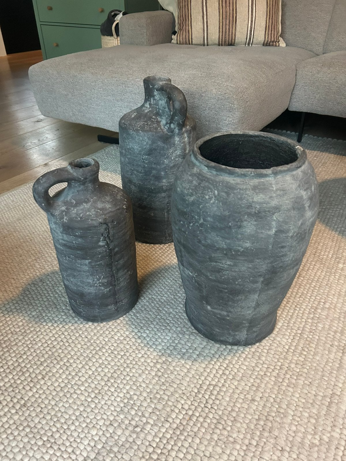 3 bloempotten nieuw, Ophalen, Rond, Aardewerk, Binnen