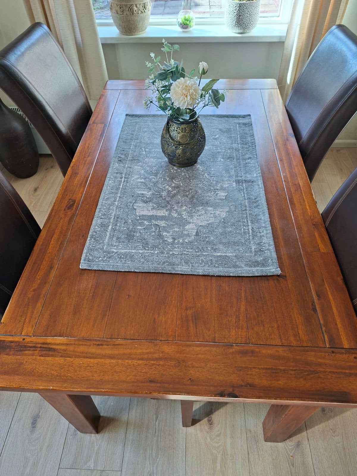 eetkamertafel met 4 stoelen, Ophalen, Gebruikt, 4 tot 6 stoelen