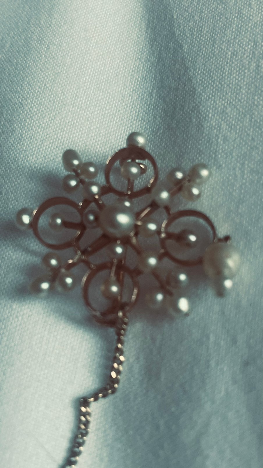 Antieke Gouden Broche met Cultivé Pareltjes, 19e Eeuw, Sieraden, Tassen en Uiterlijk, Broches, Gebruikt, Minder dan 4 cm, Ophalen of Verzenden