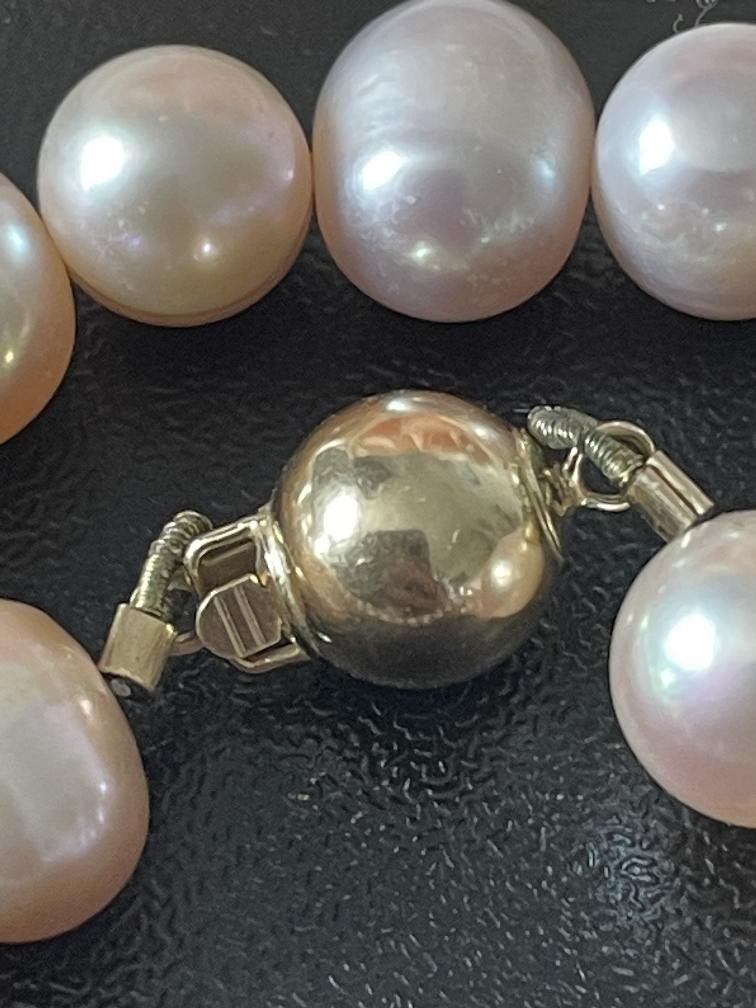 Parelcollier met 14 karaat gouden slot, Ophalen of Verzenden, Zo goed als nieuw, Nvt, Nvt