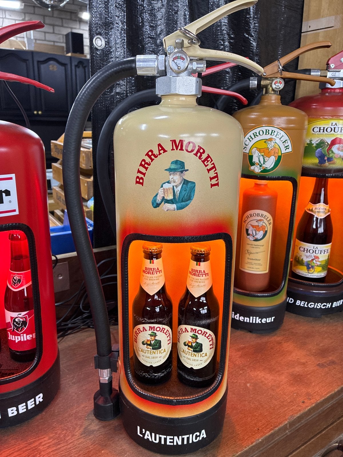 Birra Moretti Display - Unieke Decoratie, Ophalen, Zo goed als nieuw, Overige typen