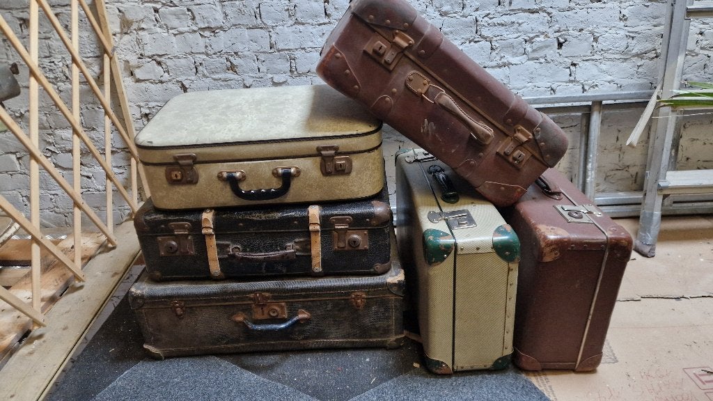 6 vintage koffers, 20euro 't stuk of 75euro voor allemaal, Ophalen of Verzenden, Gebruikt