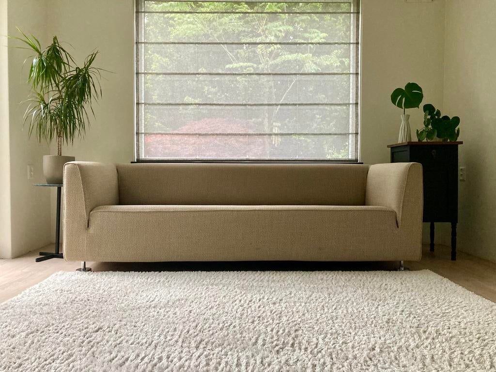 Gelderland 4800 Designbank – 3-zits, zandkleur, zeer goed, Ophalen, Design, Driepersoons, 75 tot 100 cm