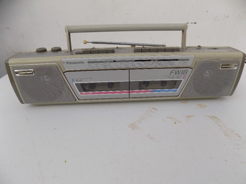 radio Portable Panasonic RX-FW18L vintage batterij 220 volt, Ophalen of Verzenden, Gebruikt