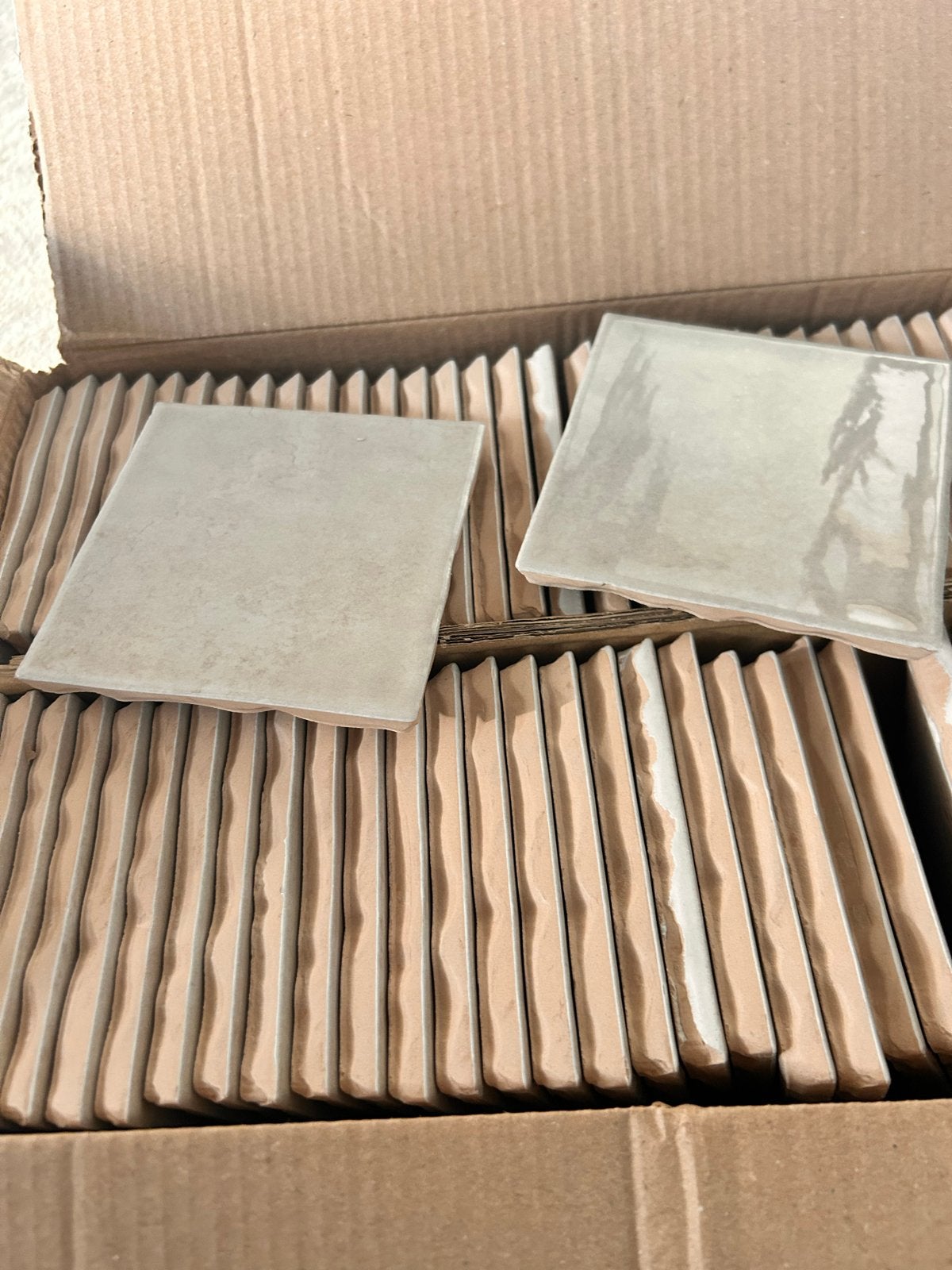 Revoir Paris taupe glans 10 x 10 Wandtegels, Ophalen, Nieuw, Minder dan 20 cm, Minder dan 5 m²