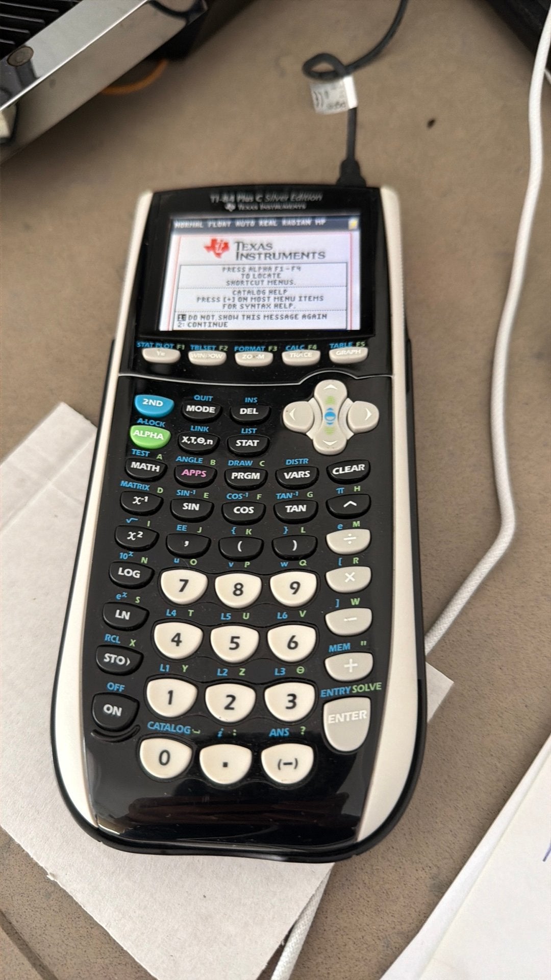 Tecas ti-84 Plus c Silver edition, Diversen, Ophalen of Verzenden, Grafische rekenmachine, Gebruikt