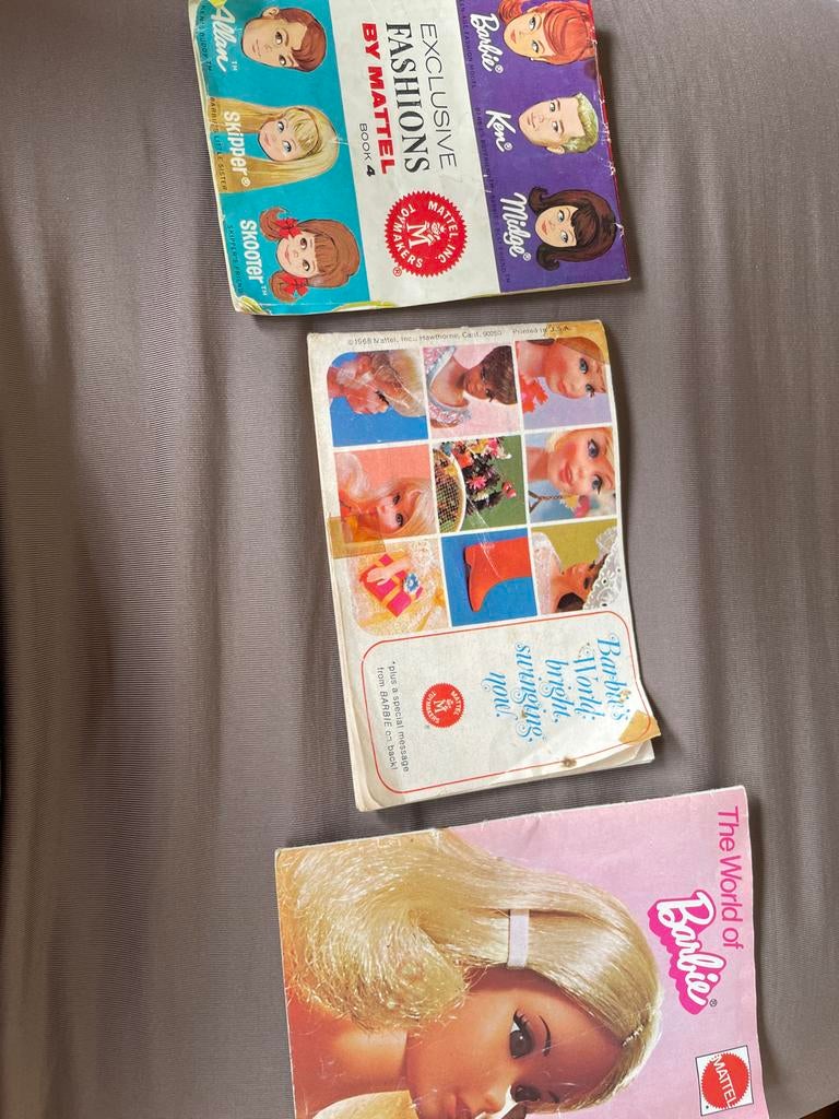 Vintage Mini Barbieboekjes: jaren '60 en '70, Ophalen of Verzenden, Gebruikt, Barbie
