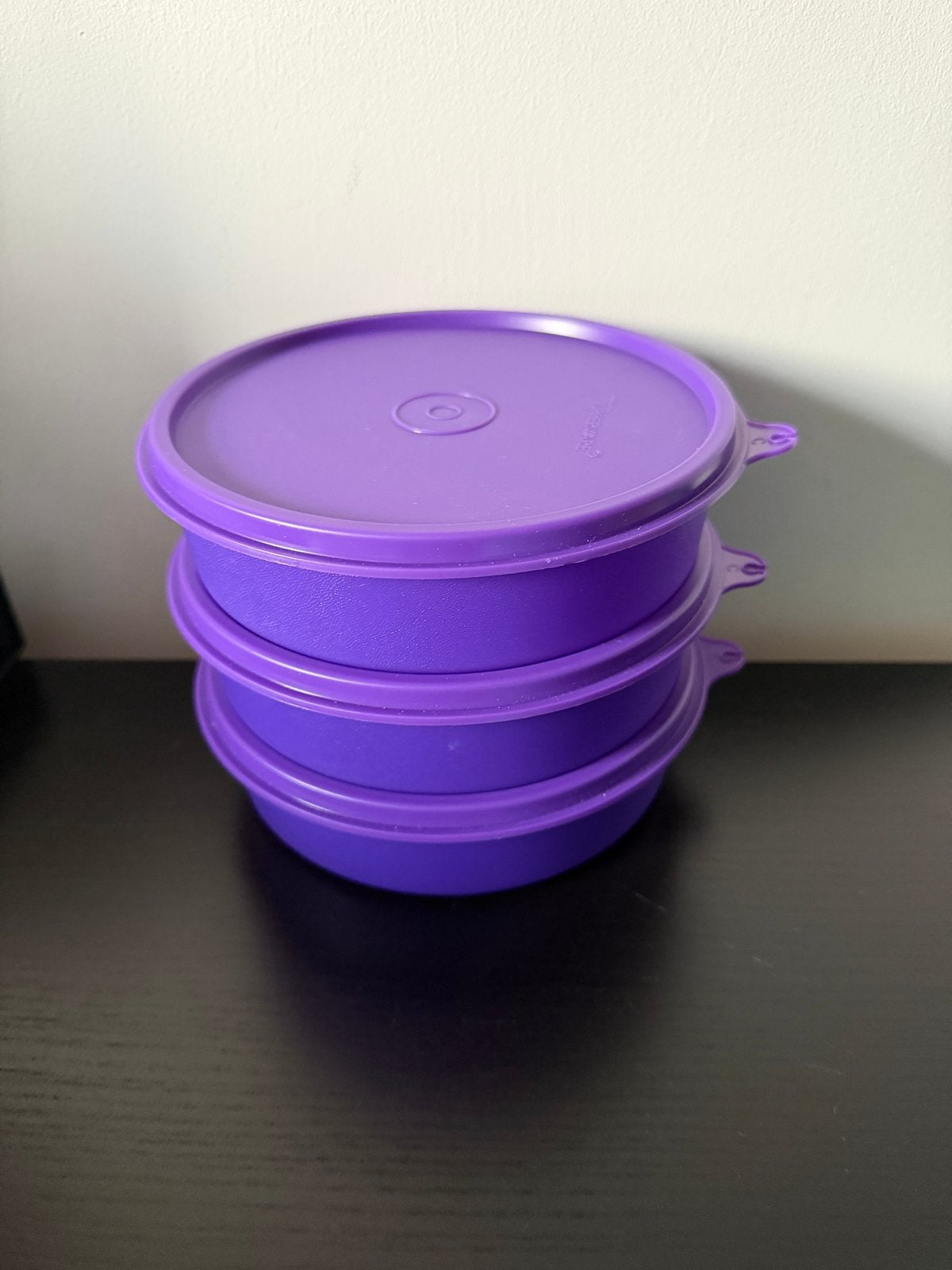Tupperware 500ml set van 3 - Nieuw, Bewaardoos, Paars, Nieuw, Luchtdicht
