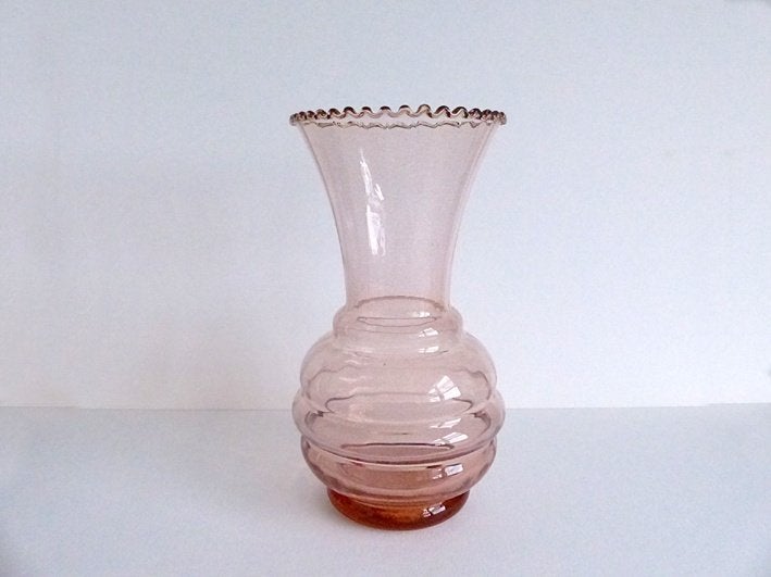 Art Deco glazen vaas Doyen België, Antiek en Kunst, Ophalen of Verzenden