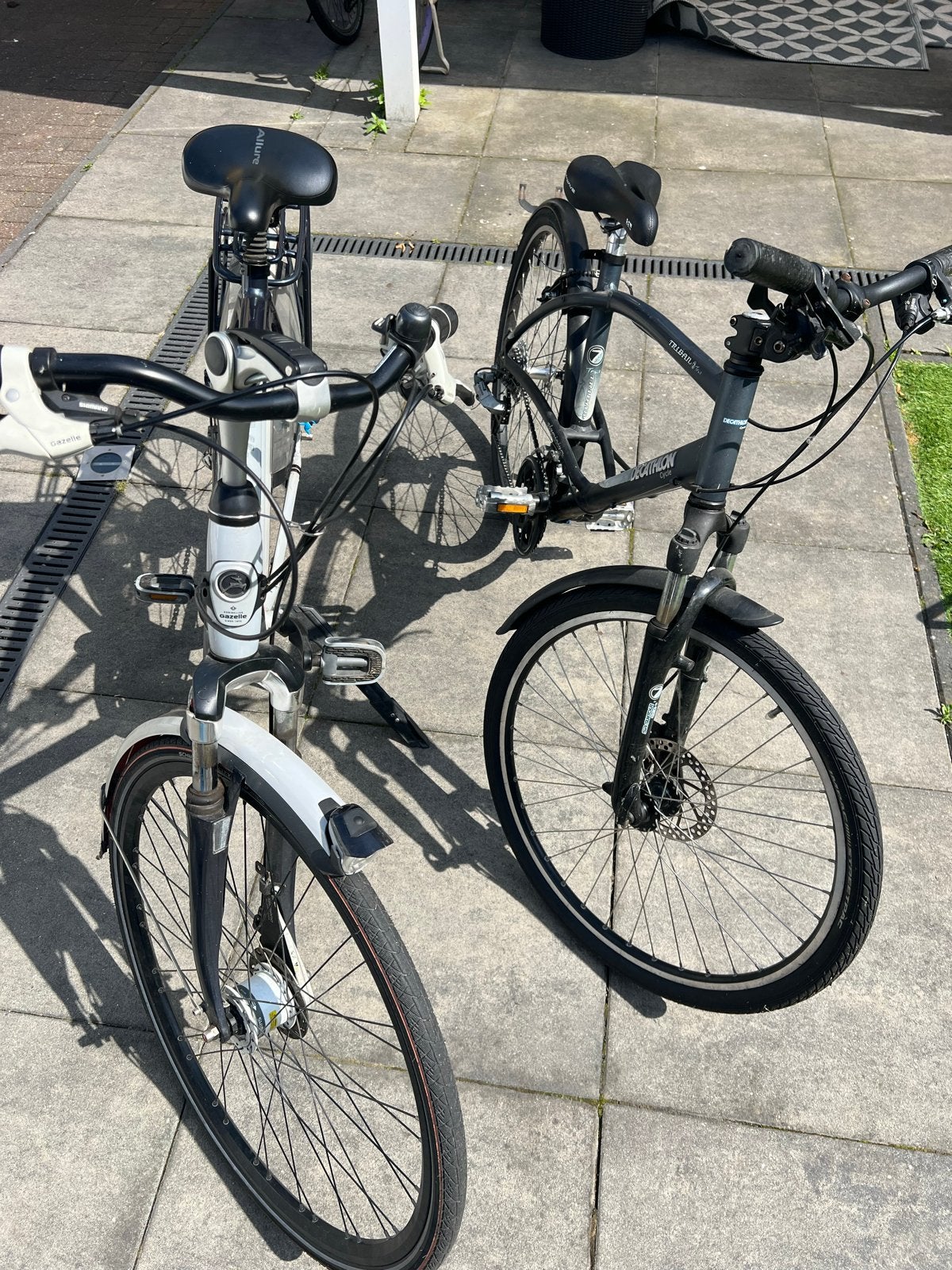 Gazelle Allure en Decathlon Triban fietsen, Gebruikt, Versnellingen, Ophalen of Verzenden, Schijfrem