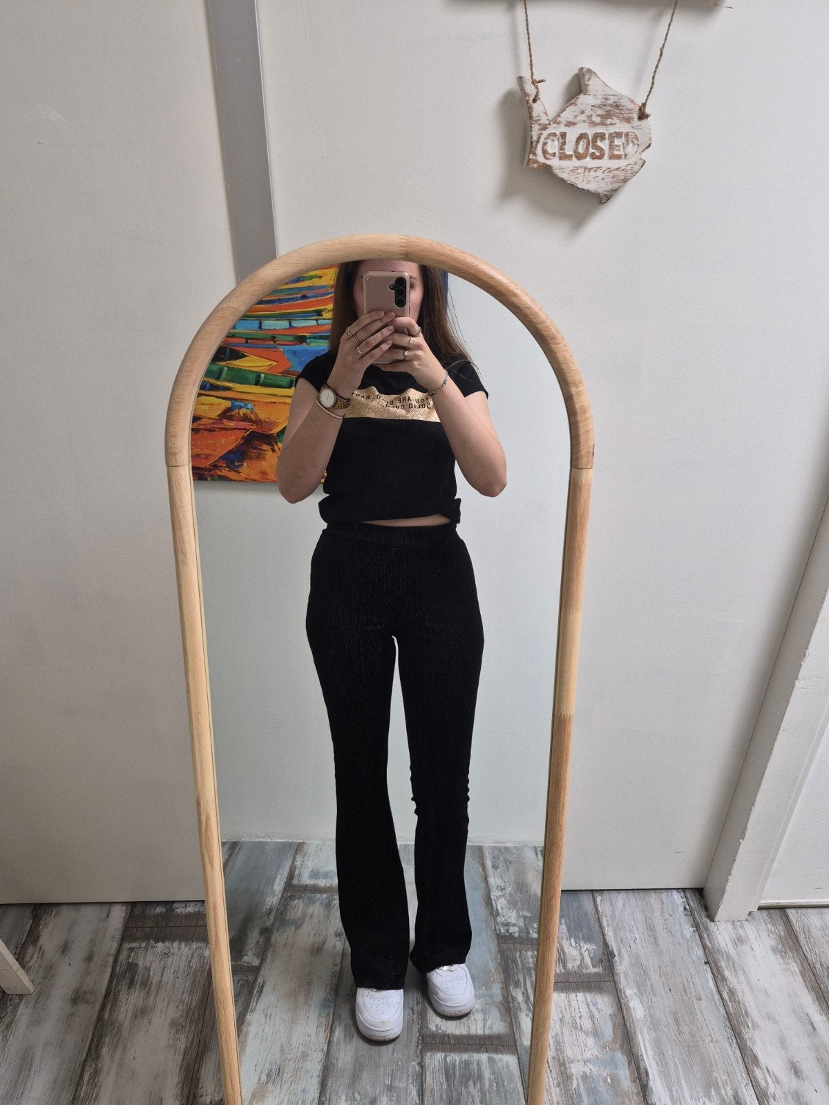 Zwarte flaired broek met glitters, Kleding | Dames, Zwart, Nieuw, Ophalen of Verzenden, Costes