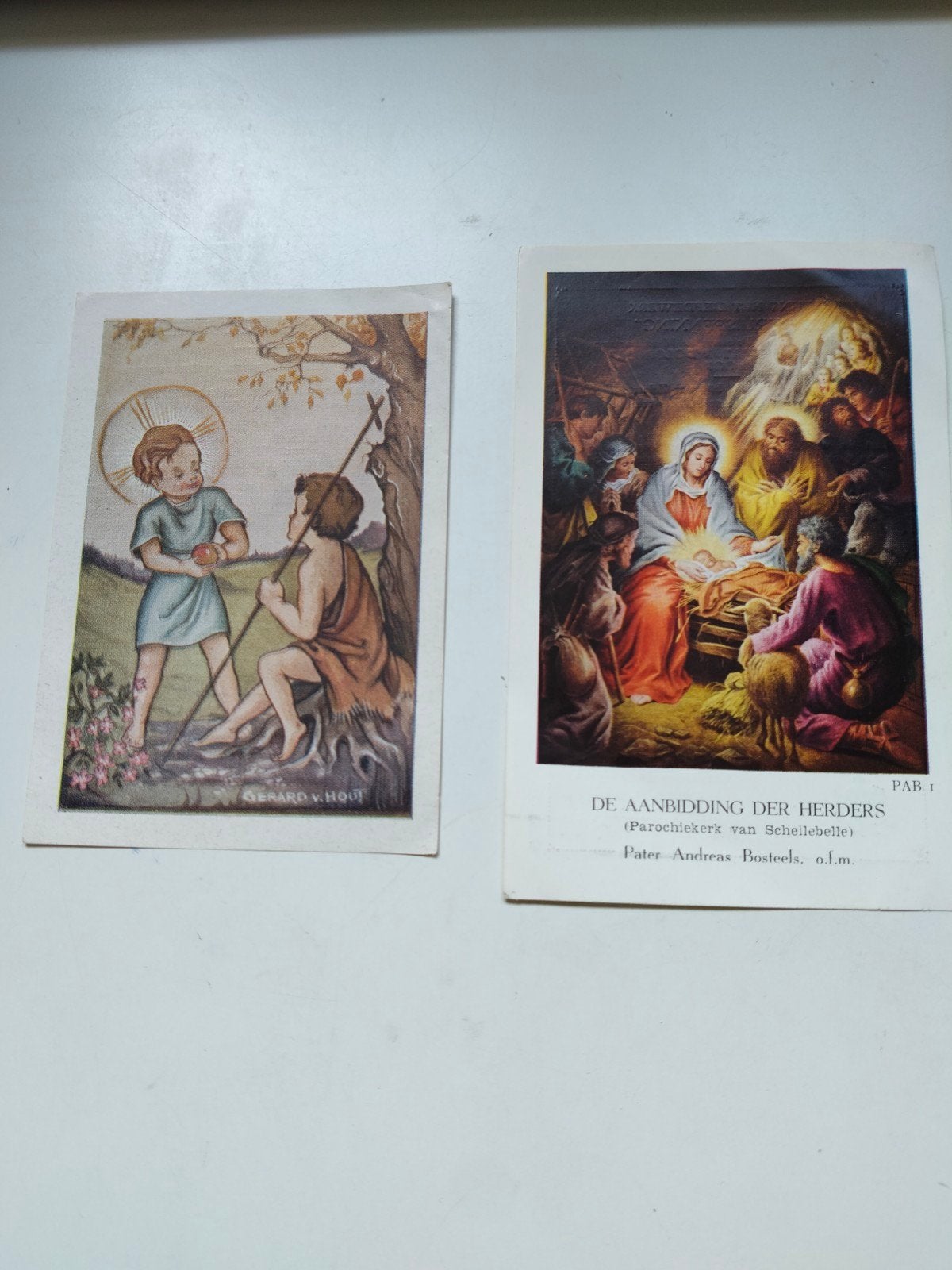 Prentjes liefdewerk De Kruispenning te Haastrecht, Gebruikt, Verzenden, Voor 1940, Prent