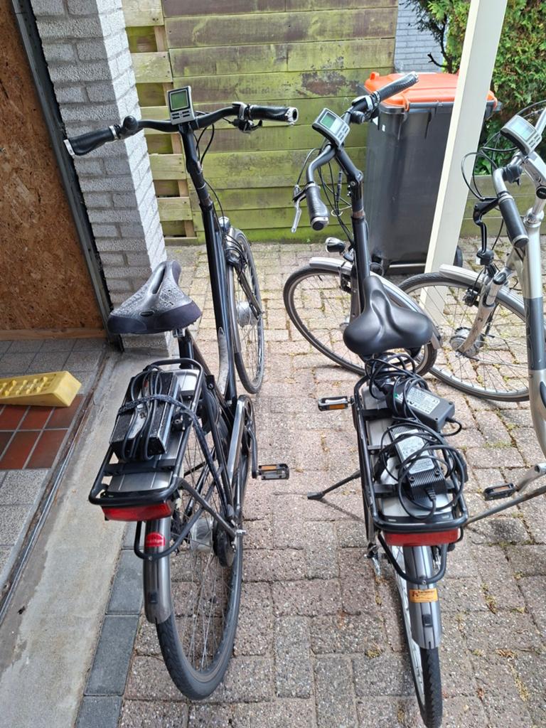 2 stuks elektrische fiets merk Multicycle loop of sloop, Minder dan 30 km per accu, Gebruikt, 51 tot 55 cm, Ophalen