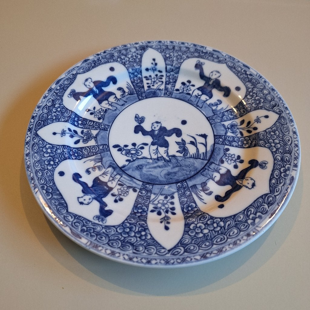 Antiek Chinees porseleinen bord, Ophalen of Verzenden